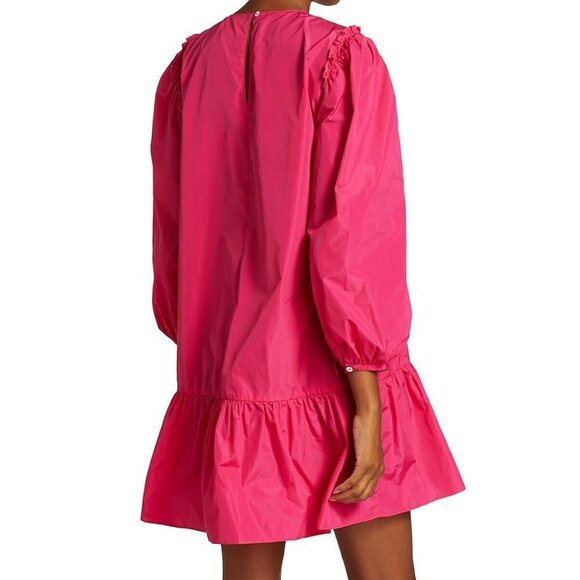 NWT Cinq à Sept pink puff-sleeve ruffle accent mini dress, S - Picture 6 of 11